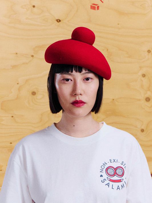 Macaron Hat Red