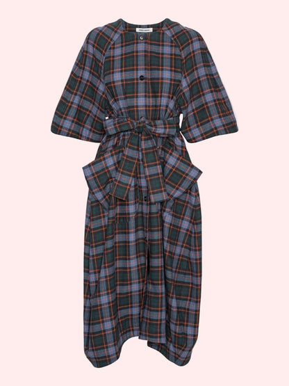 One Dress Blue Flannel Checks