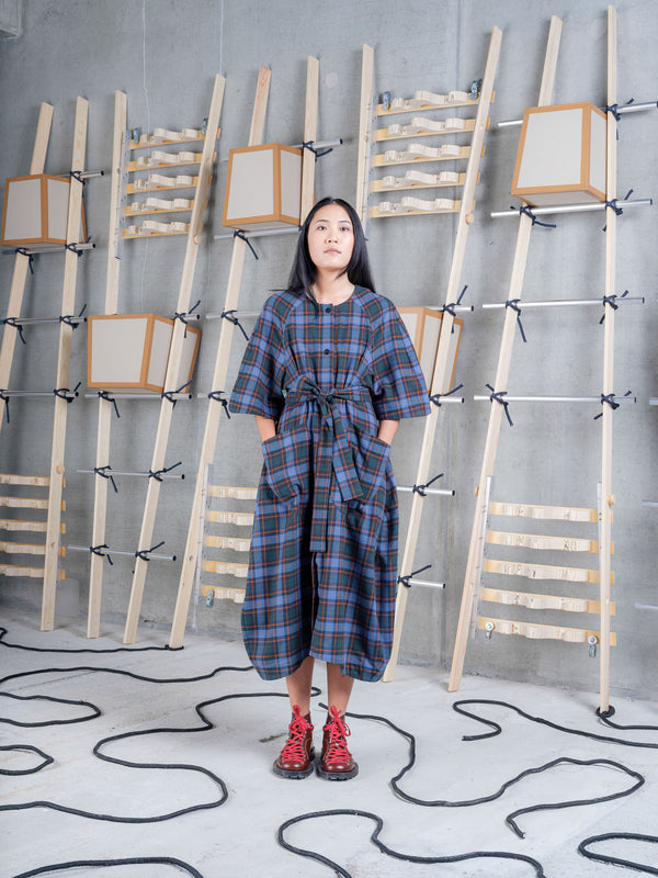 One Dress Blue Flannel Checks