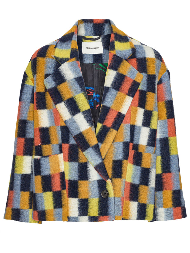 Shady Suiting Jacket Brushed Squares