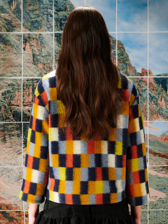 Shady Suiting Jacket Brushed Squares