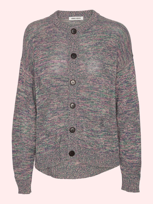 Silk Net Cardigan - Multi Papavero