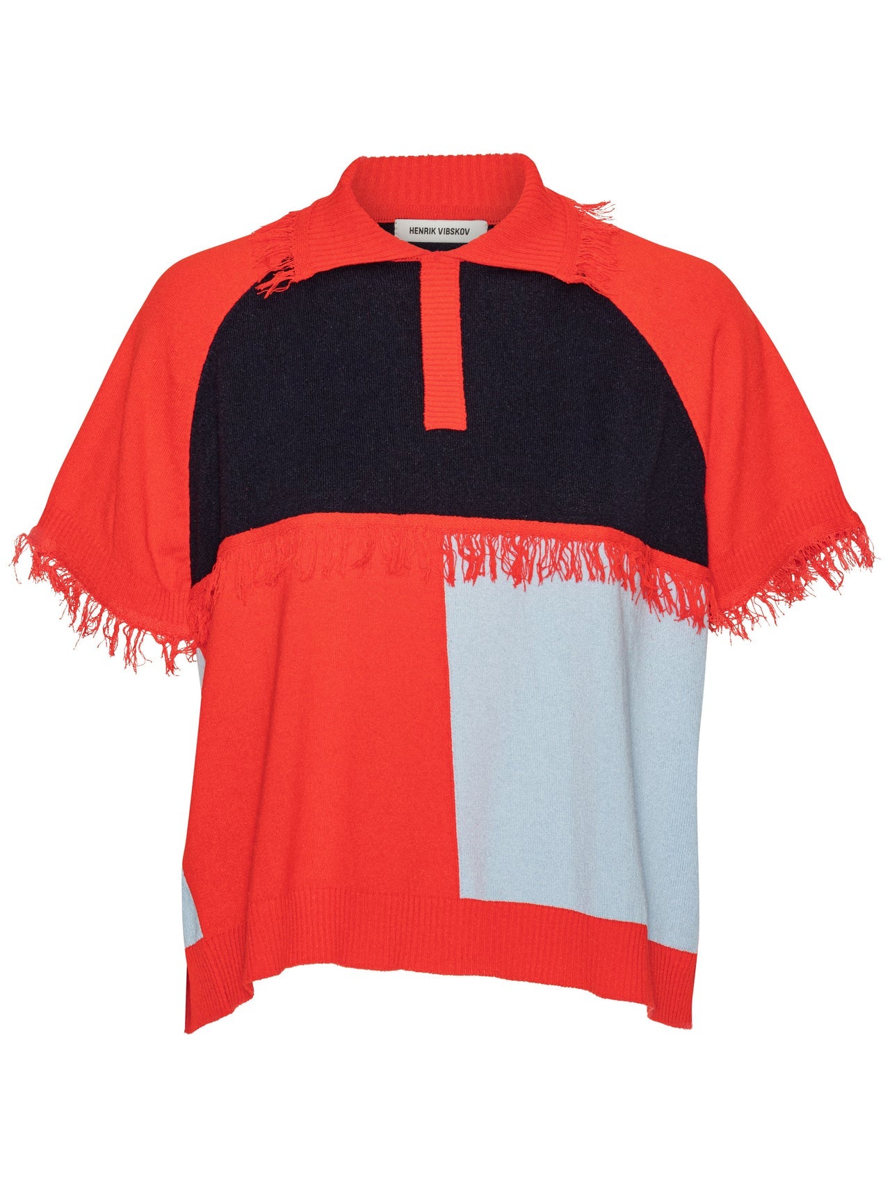 Suit Cover Polo Knit Pink Light Blue Zeppelin