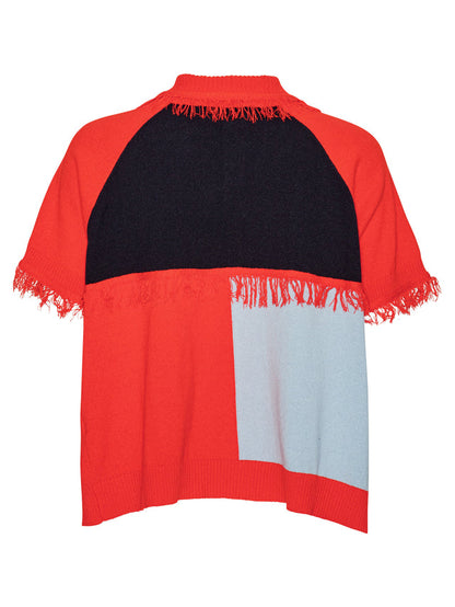 Suit Cover Polo Knit Pink Light Blue Zeppelin