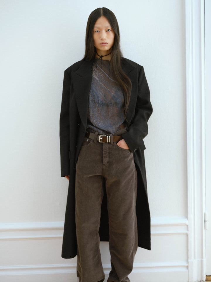 slim fit longsleeve Simple martian flow print