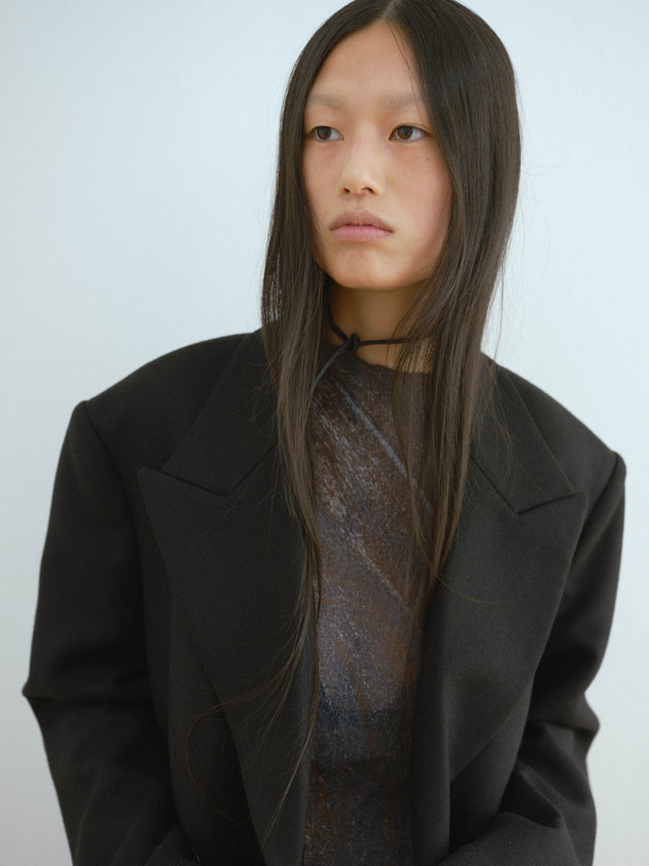 slim fit longsleeve Simple martian flow print