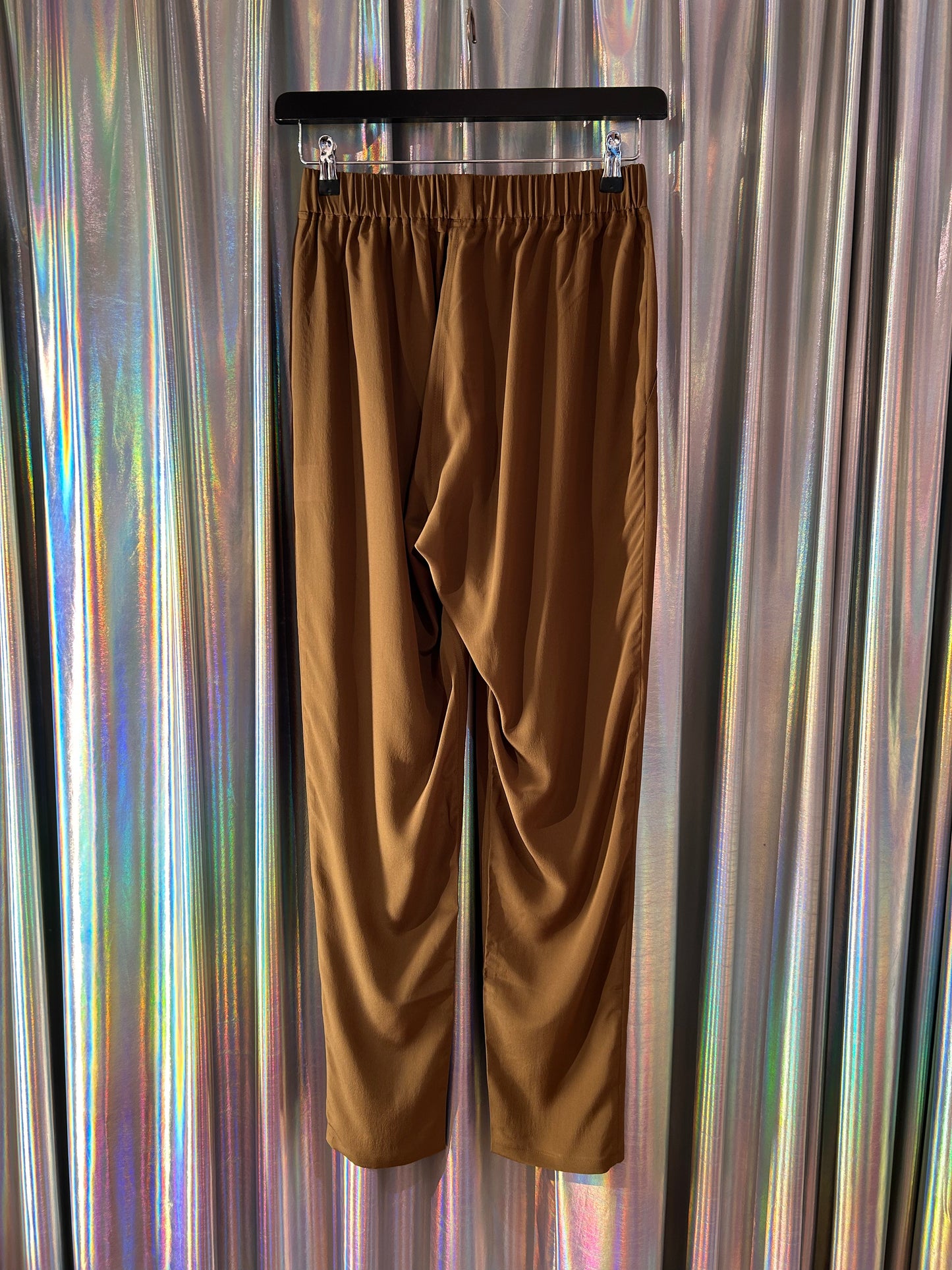 Pants 42 brown silk