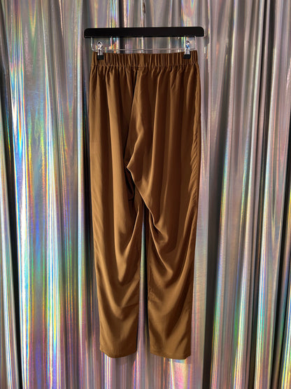Pants 42 brown silk