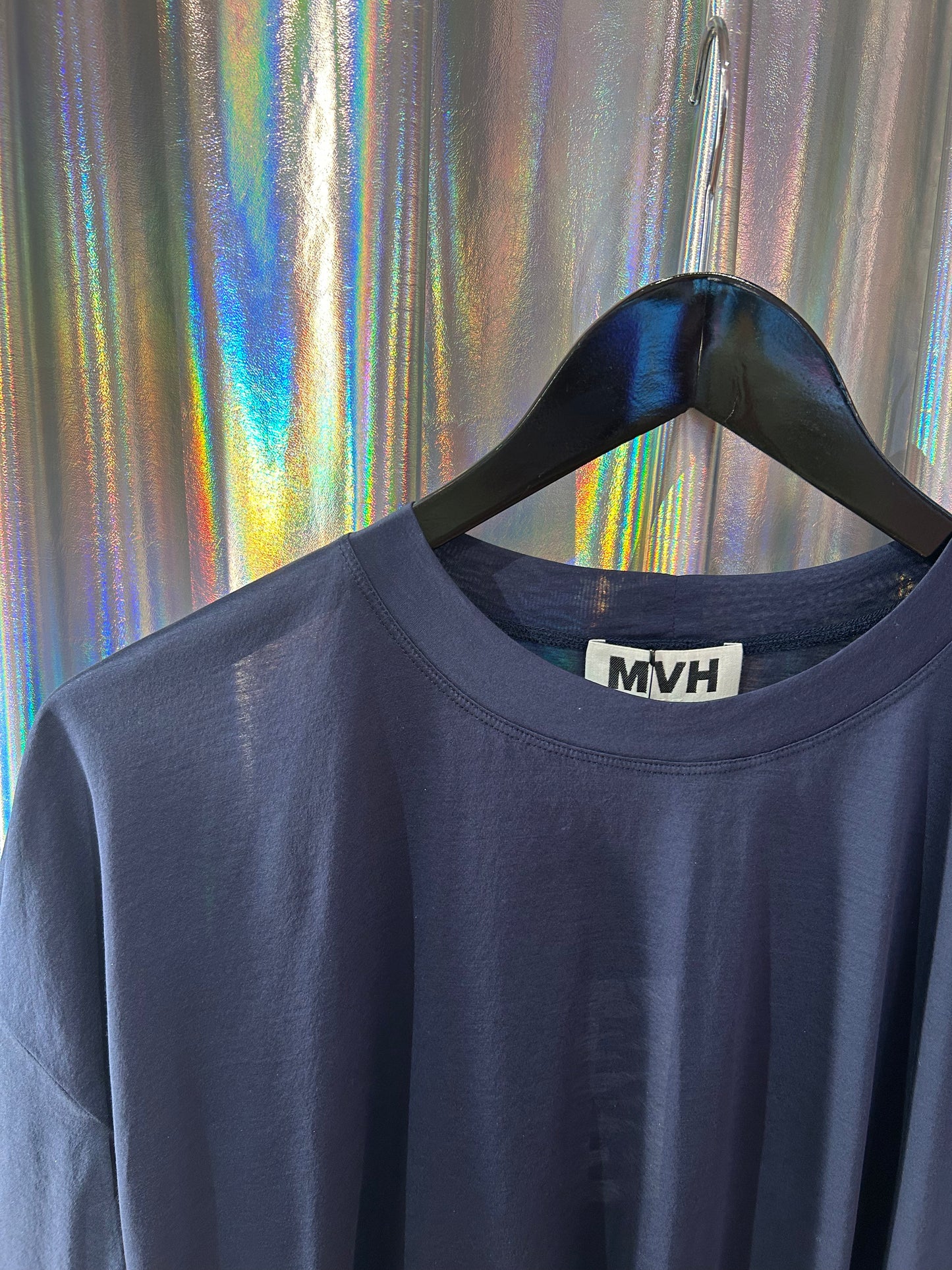 T-shirt Boy XL navy voile jersey