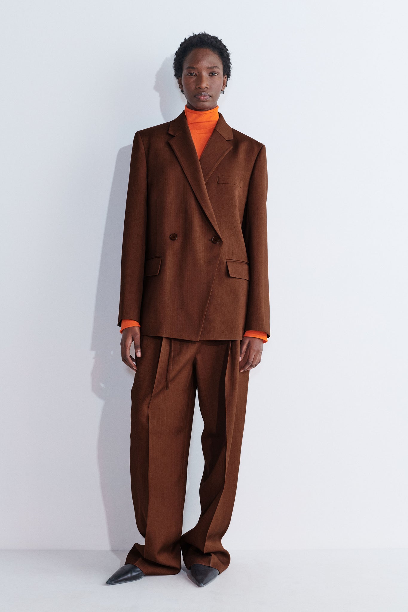Christian Wijnants oversized tailored jacket Jantra rust front