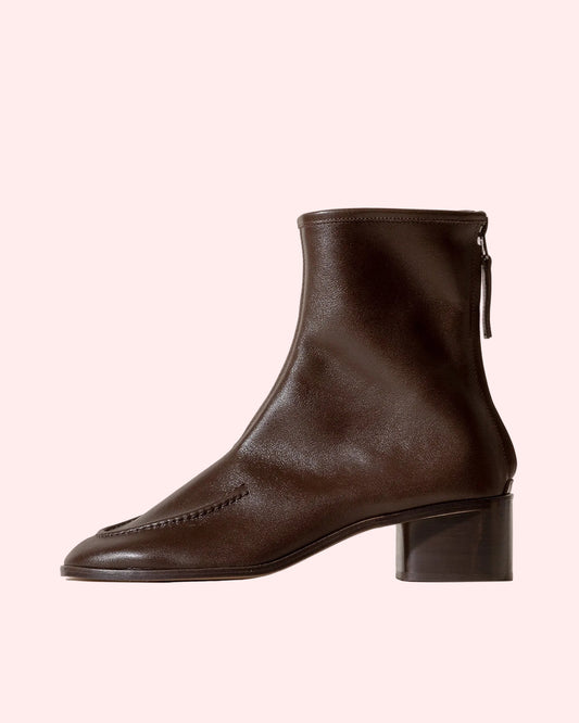 Juliol Boot Heeled Dark Brown