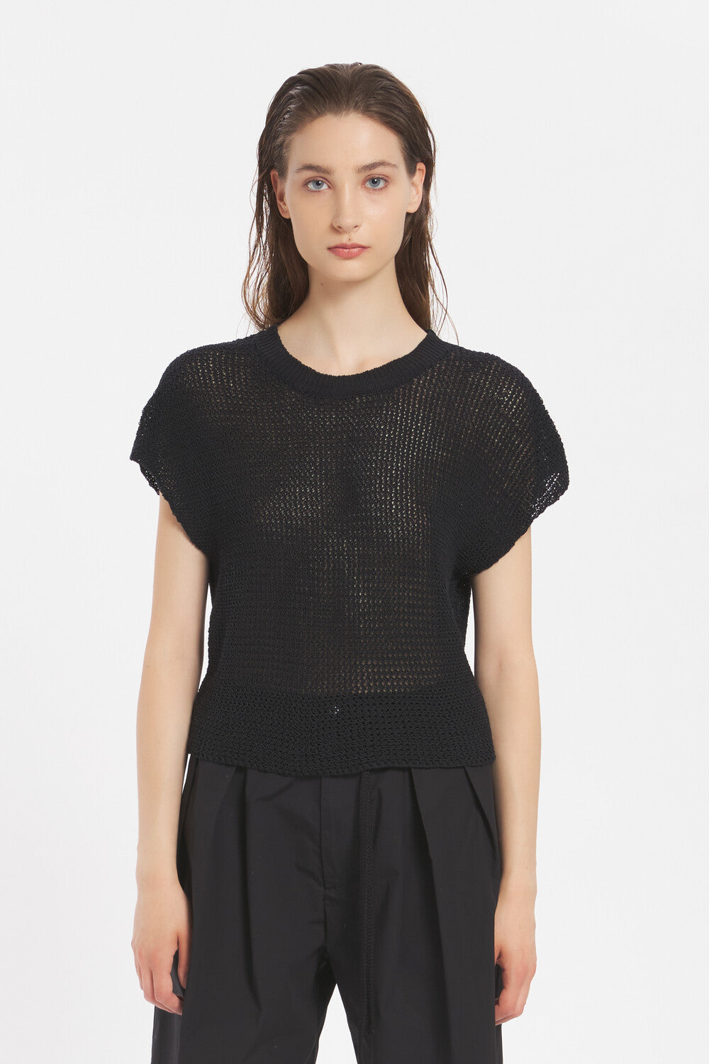 knitted top Salsola Aura Nero