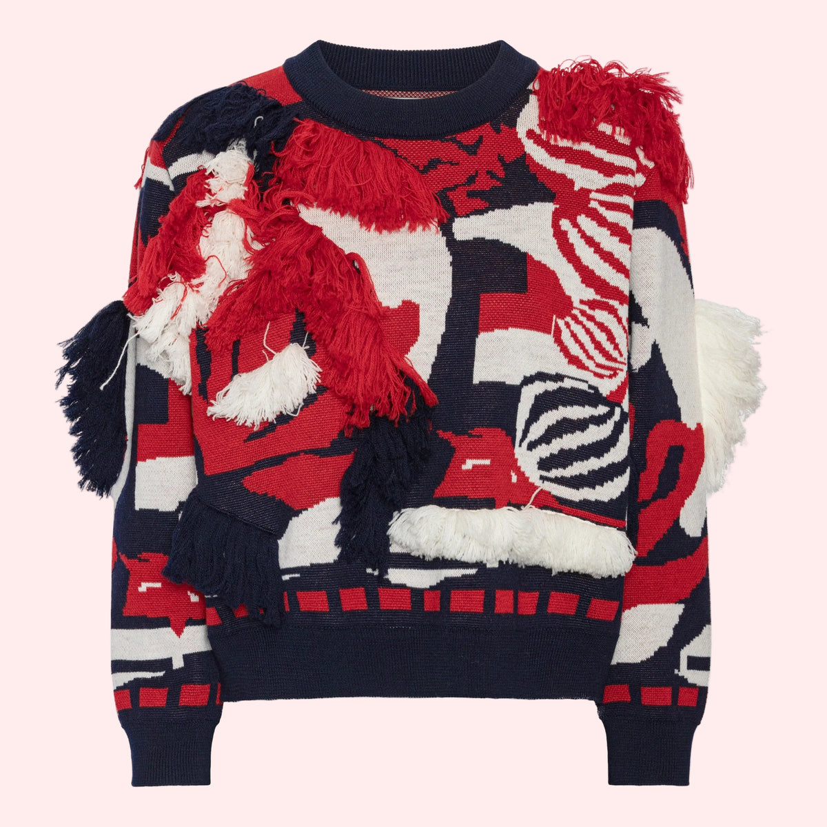 Knit Ham Onion Sweat Navy Red Onion