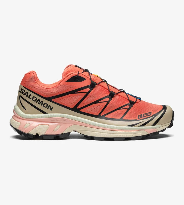 Salomon sneakers XT-6 Living Coral/Black/Cement side