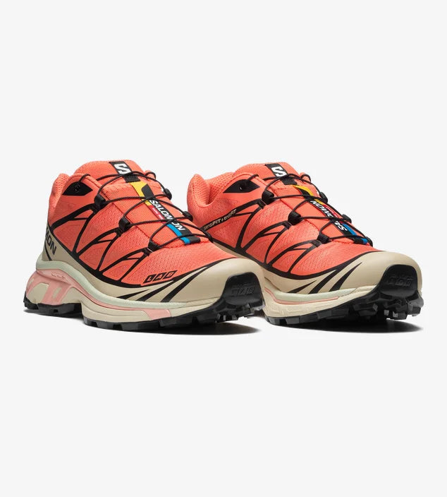 Salomon sneakers XT-6 Living Coral/Black/Cement side