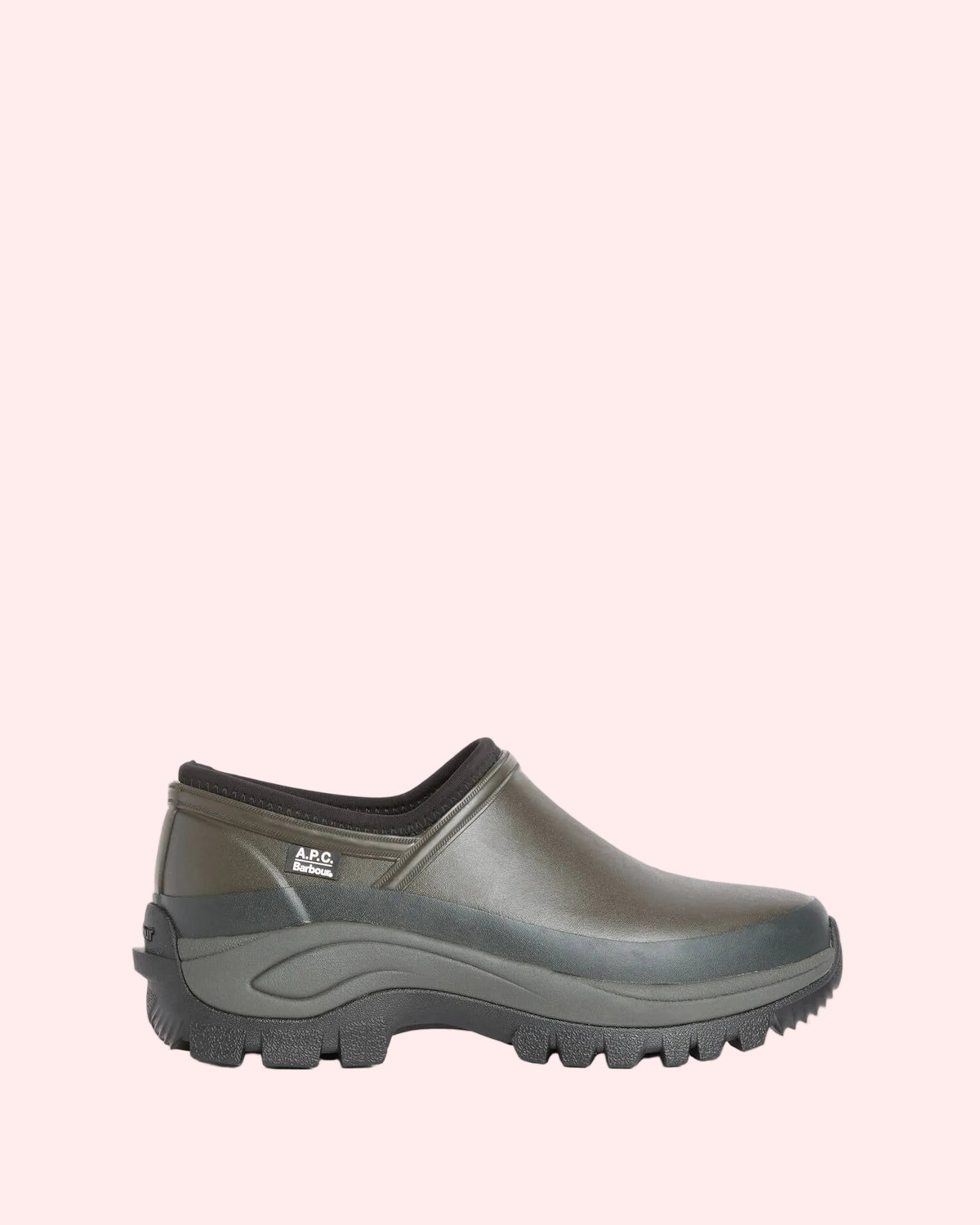 BARBOUR X A.P.C. CLOGS