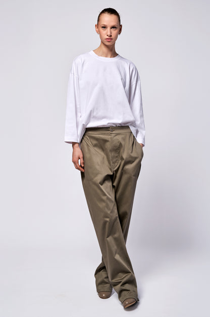pants Pant X taupe cotton
