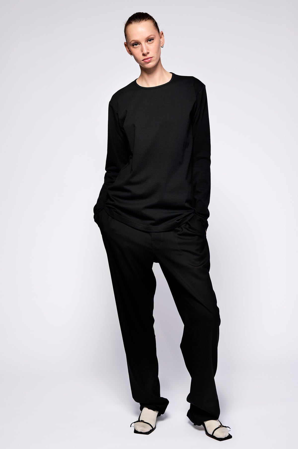 pants Pant X black cool wool