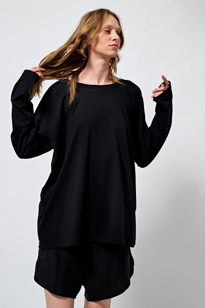 Longsleeve top 1990 black jersey