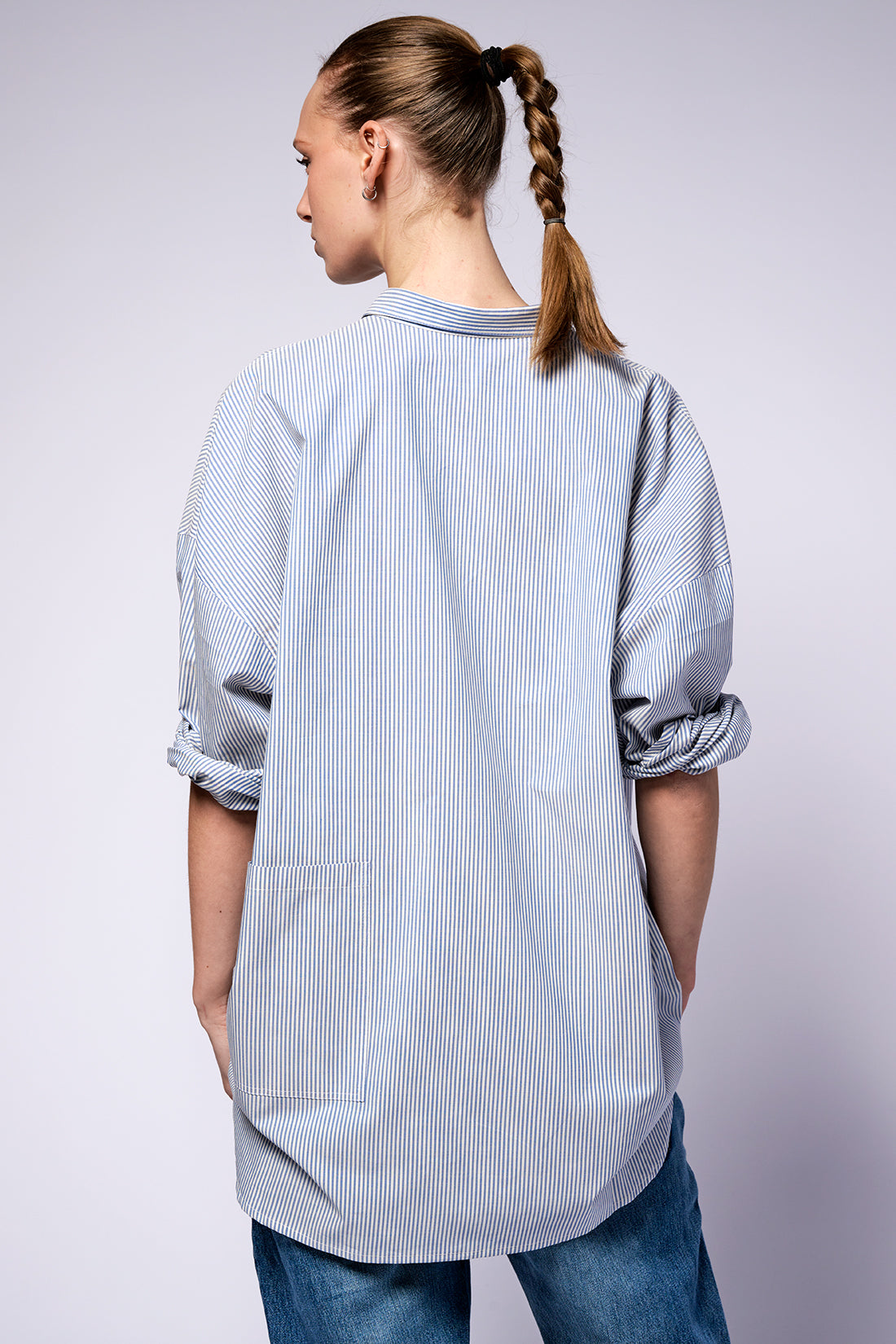 shirt Big five blue stripe cotton