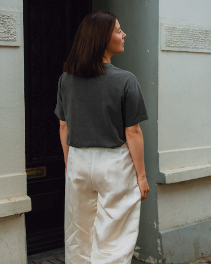 t-shirt 17/-ROUND SHAPE DYED TEE "From Follows Function" Black