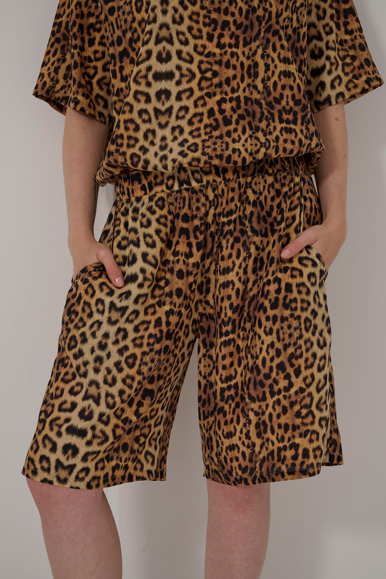 bermuda Flexy leopard silk