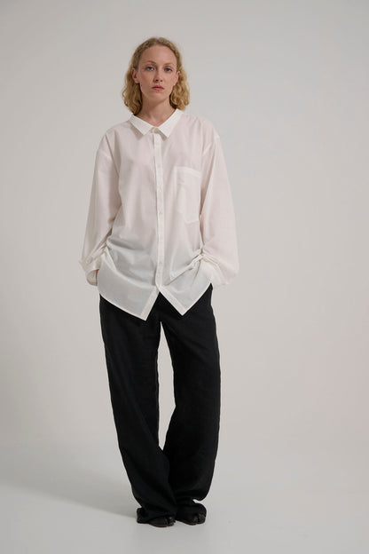 shirt No.5 dropneck off white voile cotton