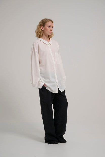 shirt No.5 dropneck off white voile cotton