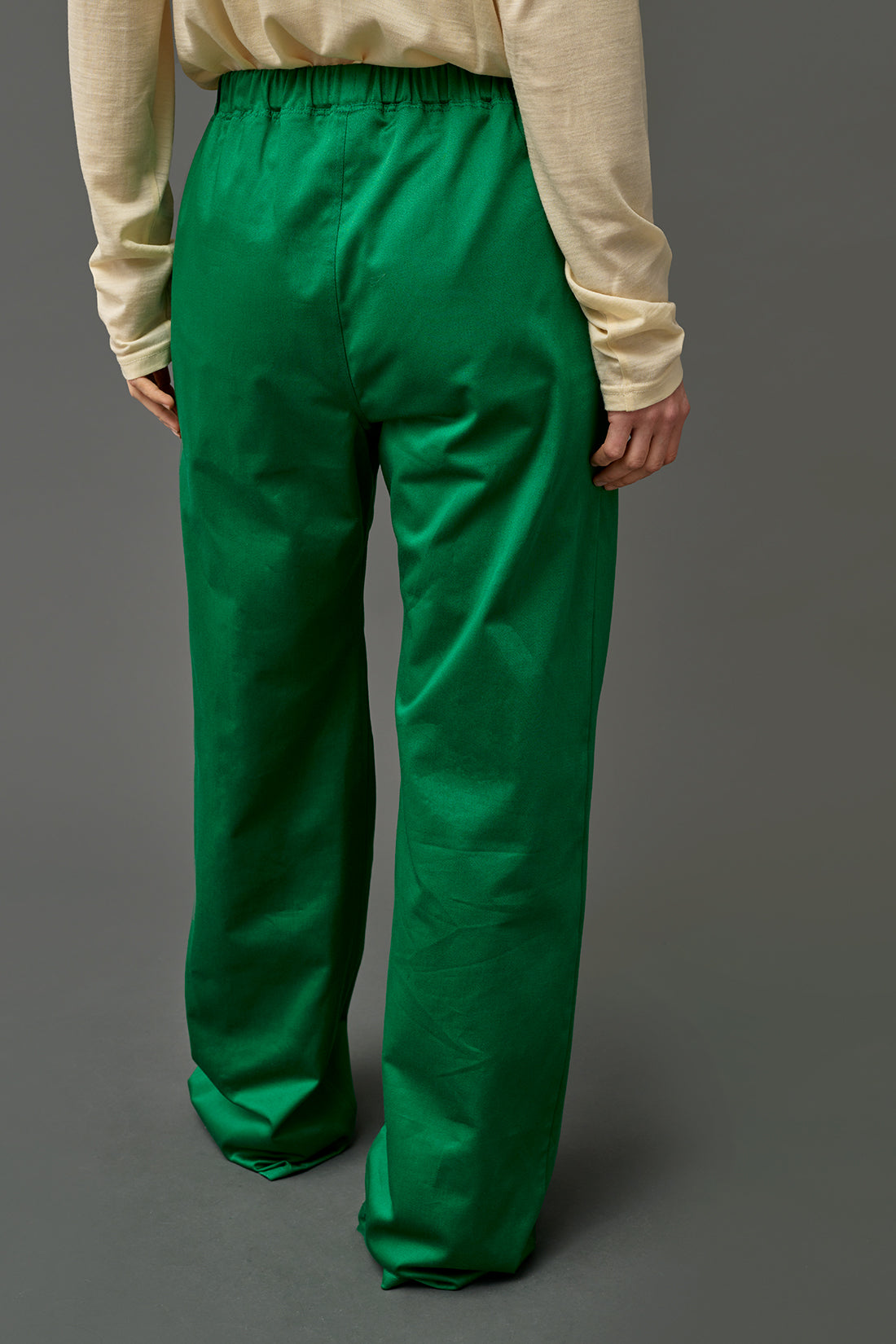 pants PJ flex green cotton