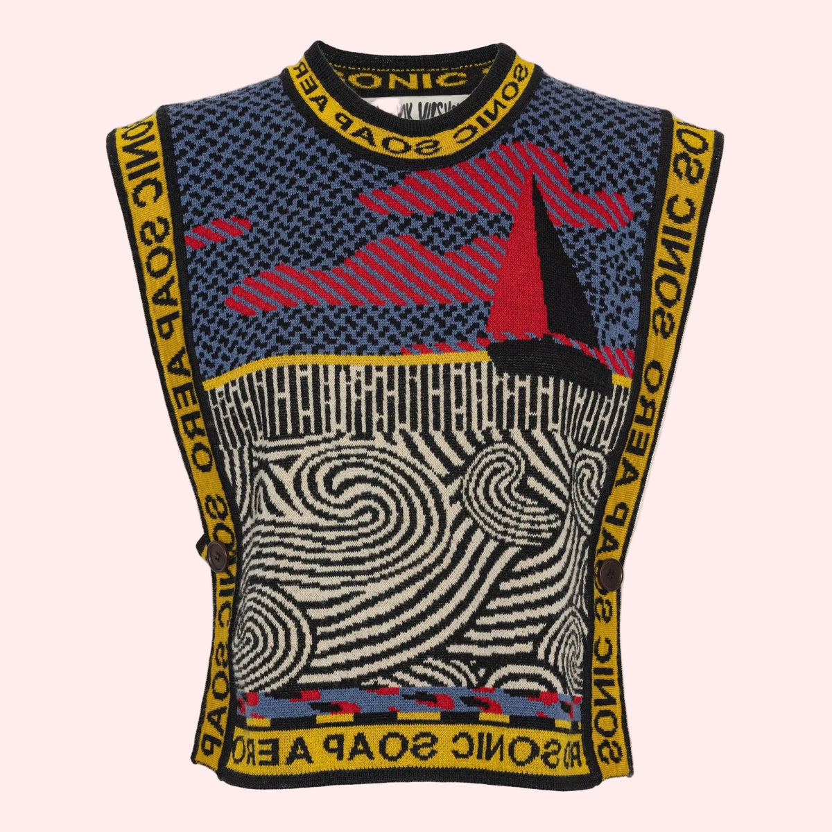 Sail Knit Vest Stormy Sea