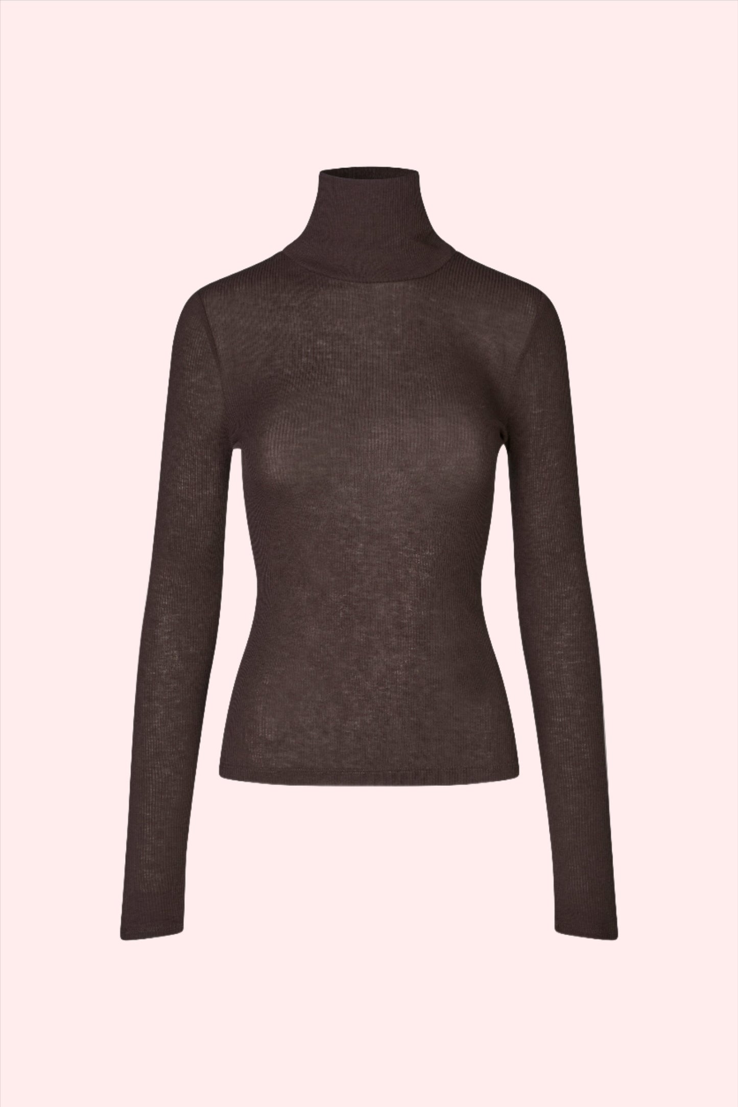 Samsoe Samsoe Sasonnet longsleeve t-neck chocolate torte front