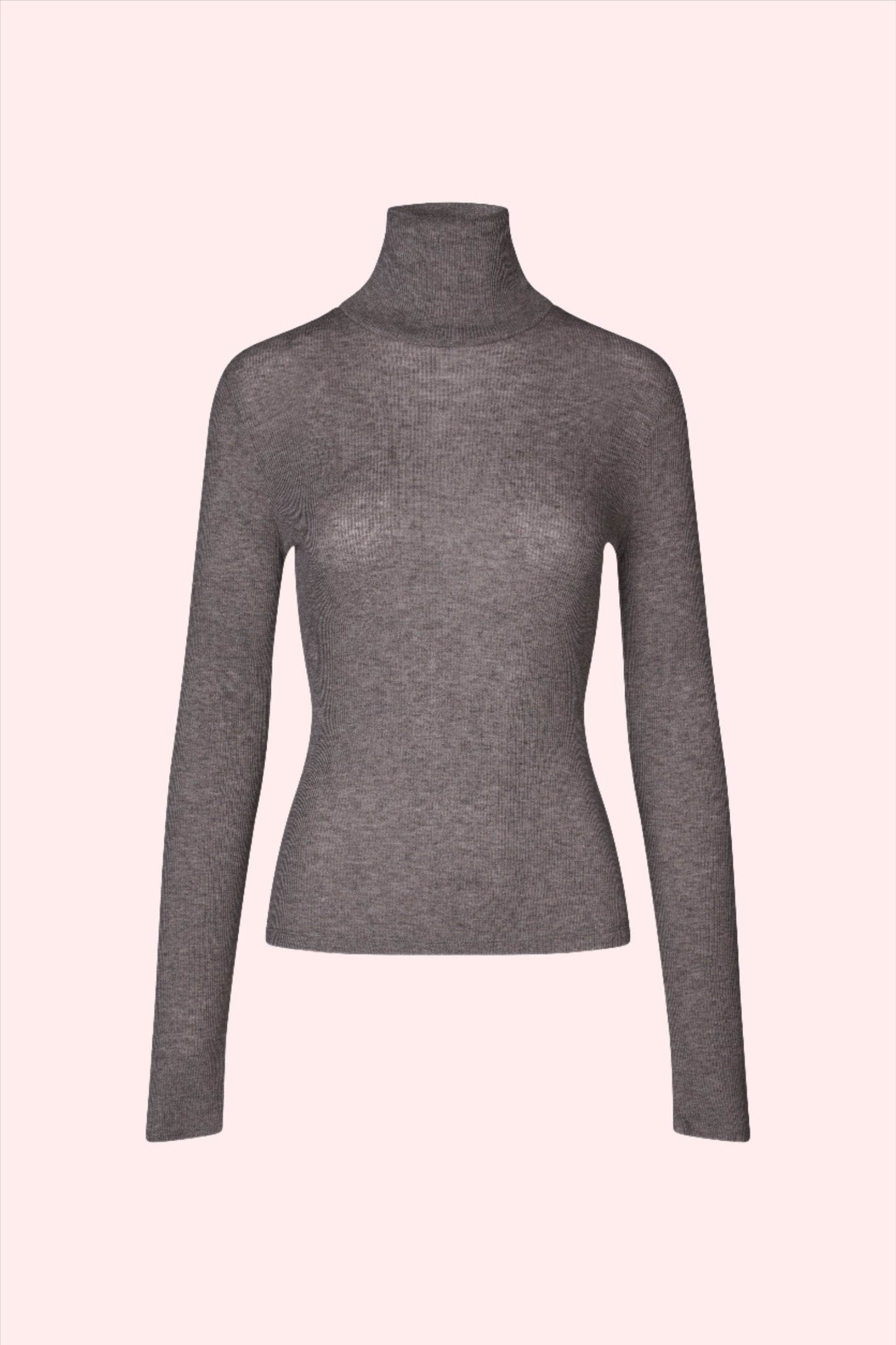 Samsoe Samsoe Sasonnet longsleeve t-neck mid grey melange front