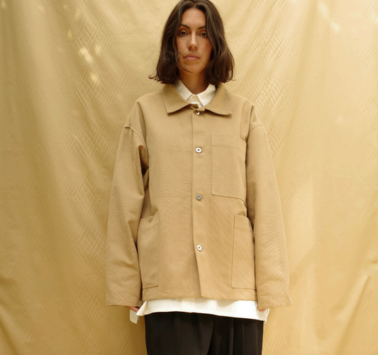Canvas jacket NO4 Tobacco