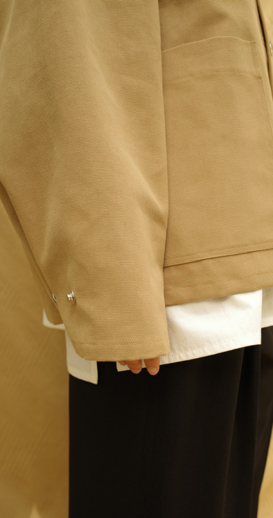 Canvas jacket NO4 Tobacco