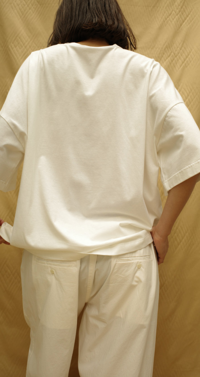 Oversize tee short sleeve Optic white