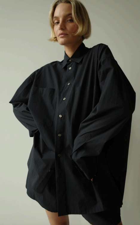 Poplin shirt Navy