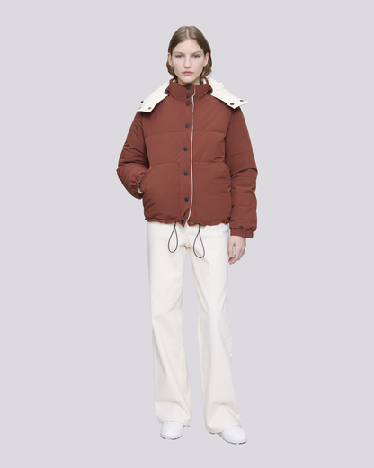 puffer Sophie marron/creme
