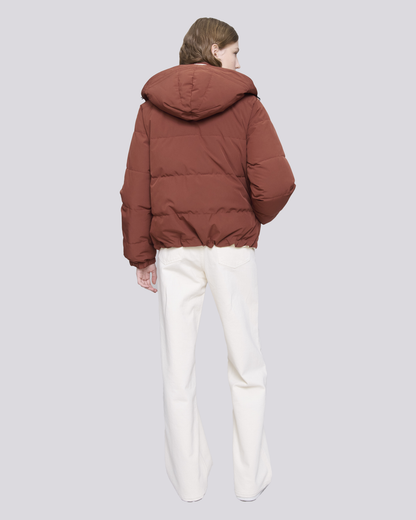 puffer Sophie marron/creme