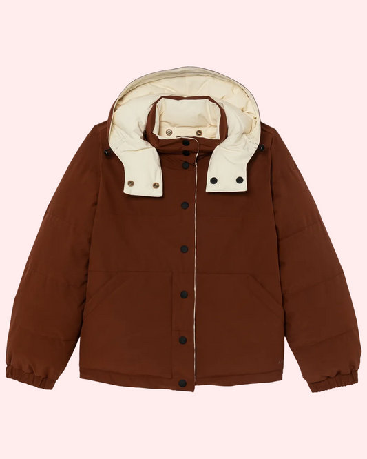 puffer Sophie marron/creme