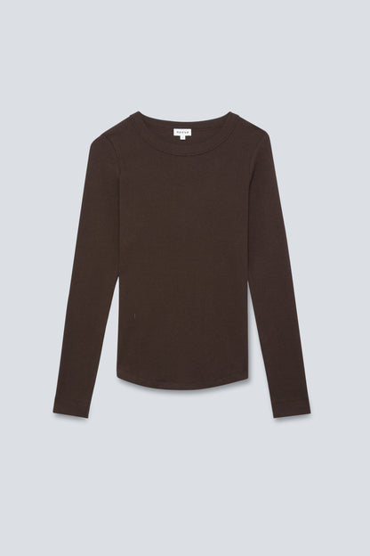crew-neck longsleeve The Ella Chocolate Melange