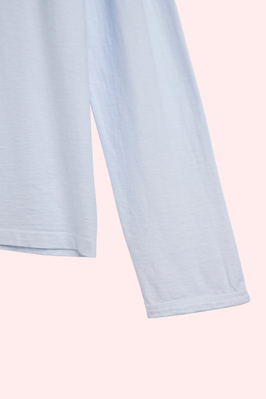 crew-neck longsleeve The Emily Ice Blue