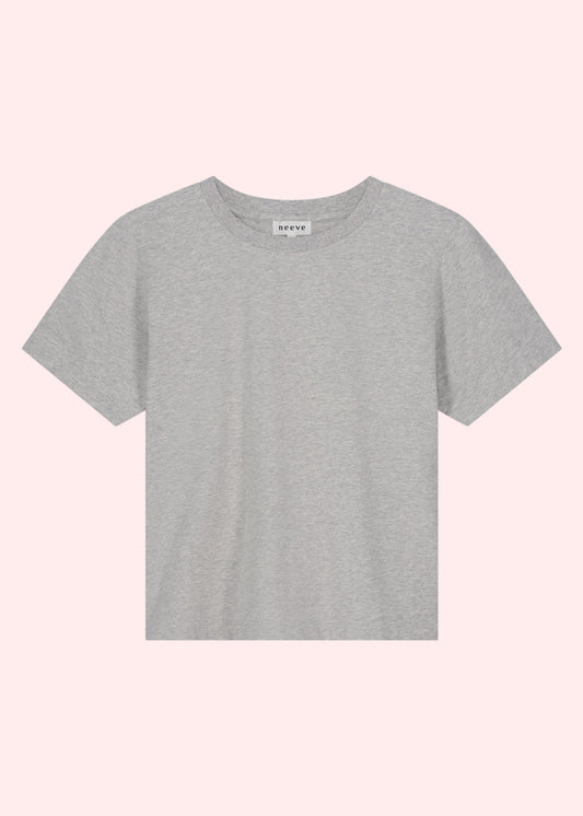 crew-neck t-shirt The Jill grey melange