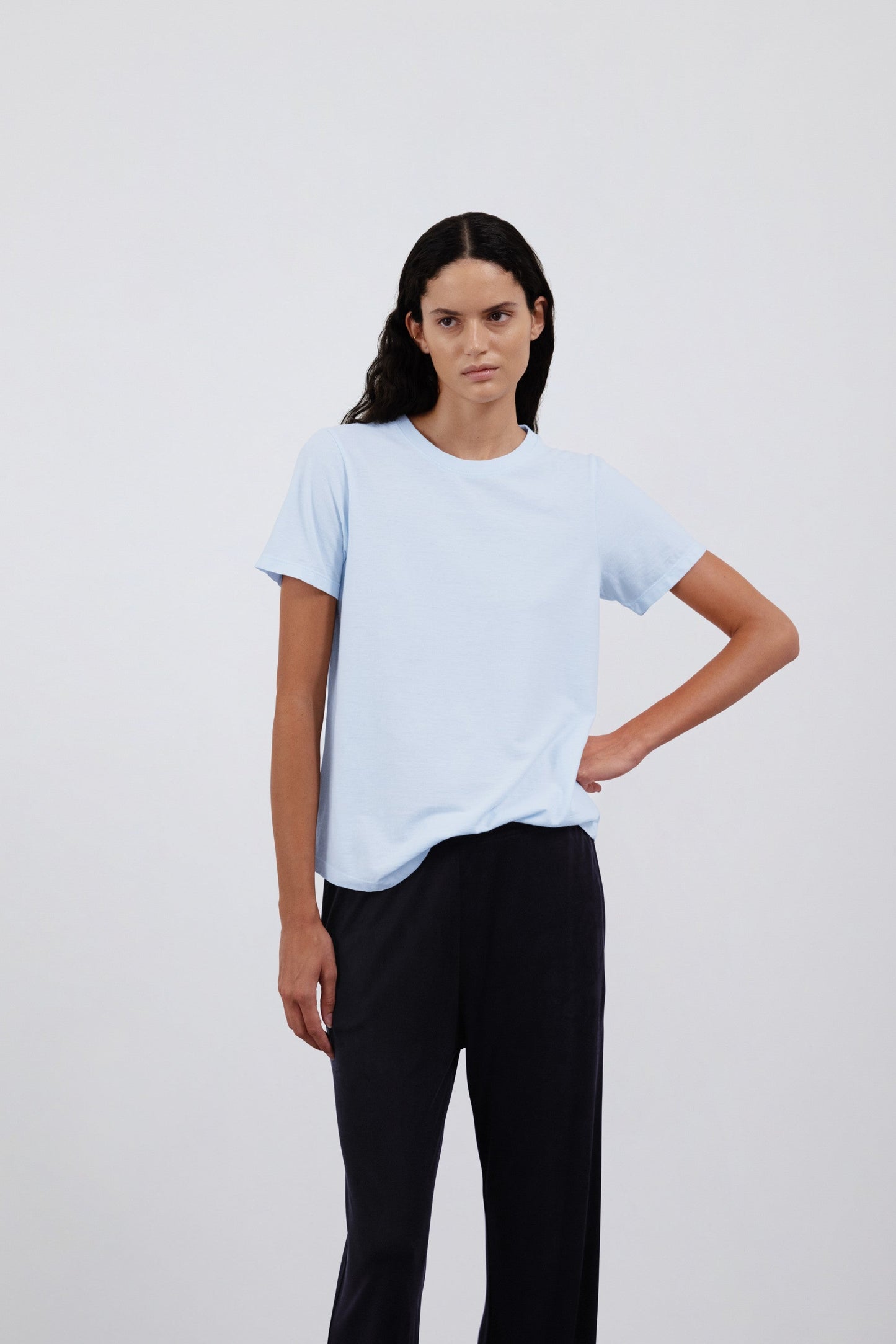 crew-neck t-shirt The Michelle Ice Blue