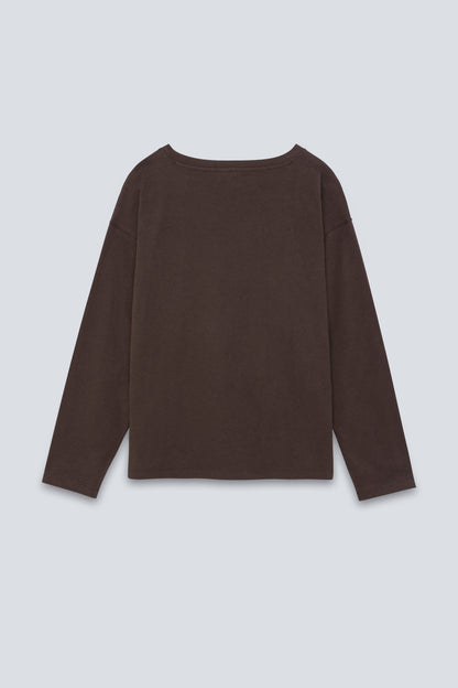 crew-neck longsleeve The Rose Chocolate Melange