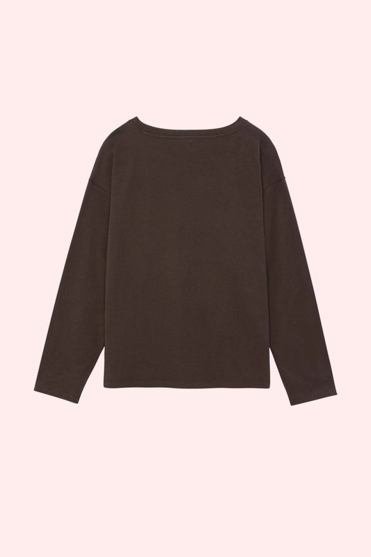 crew-neck longsleeve The Rose Chocolate Melange
