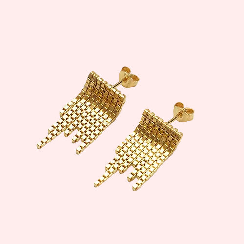 earrings Disco gold-plated