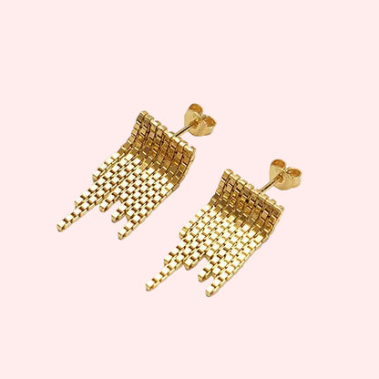 earrings Disco gold-plated