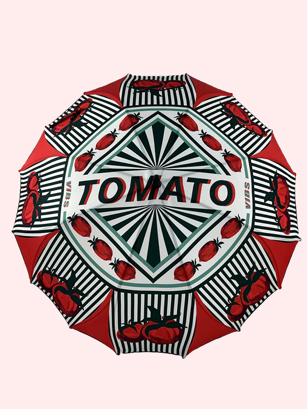umbrella Tomato white red tomato can