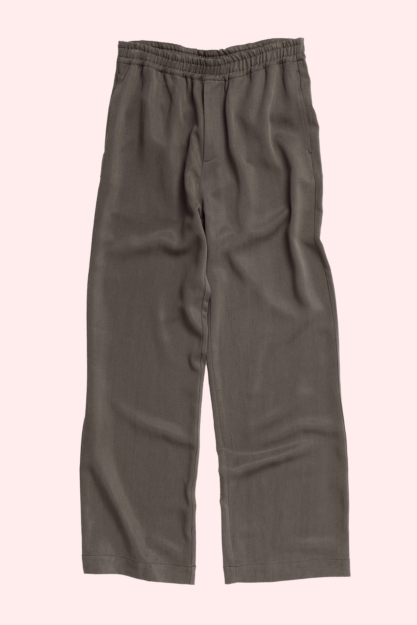 elastic trousers Wind mud brown