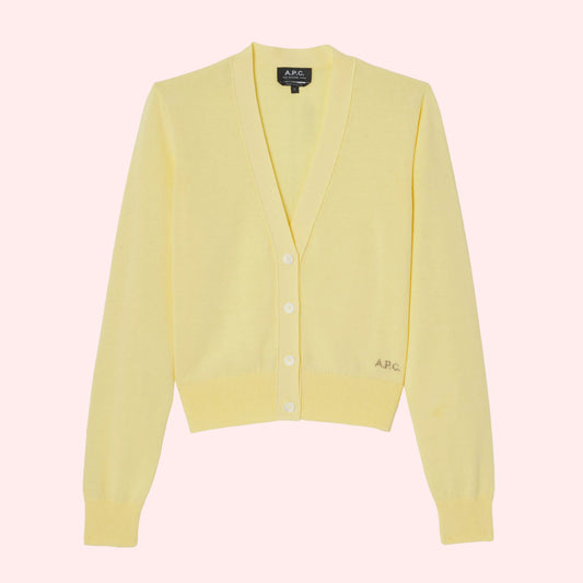 CARDIGAN Jaune Clair